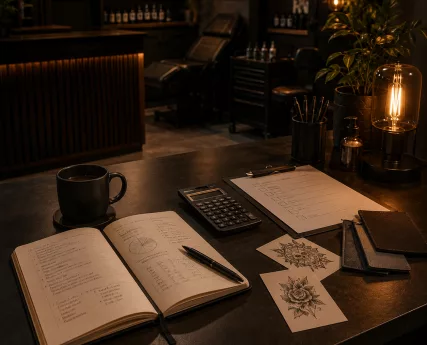Grafika promująca artykuł: Ile kosztuje otwarcie studia tatuażu?