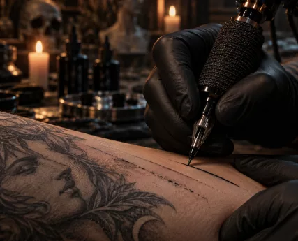 Grafika promująca artykuł: Dlaczego tusz nie wchodzi w skórę podczas tatuowania? Najczęstsze przyczyny
