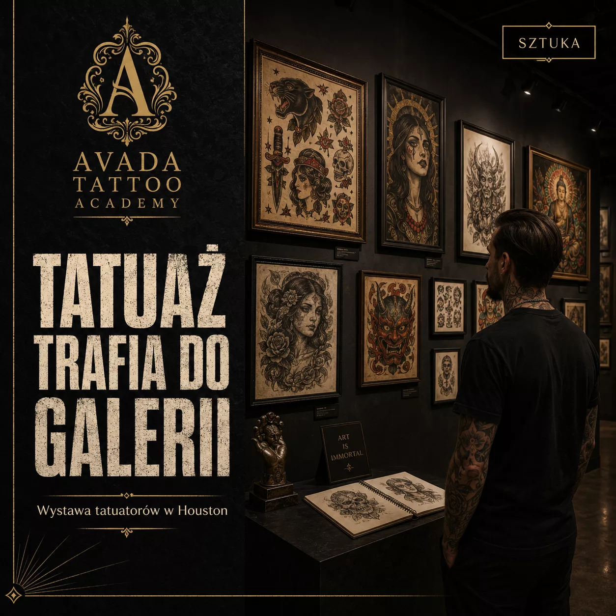 Tatuaż trafia do galerii. Tatuatorzy pokazani jako pełnoprawni artyści