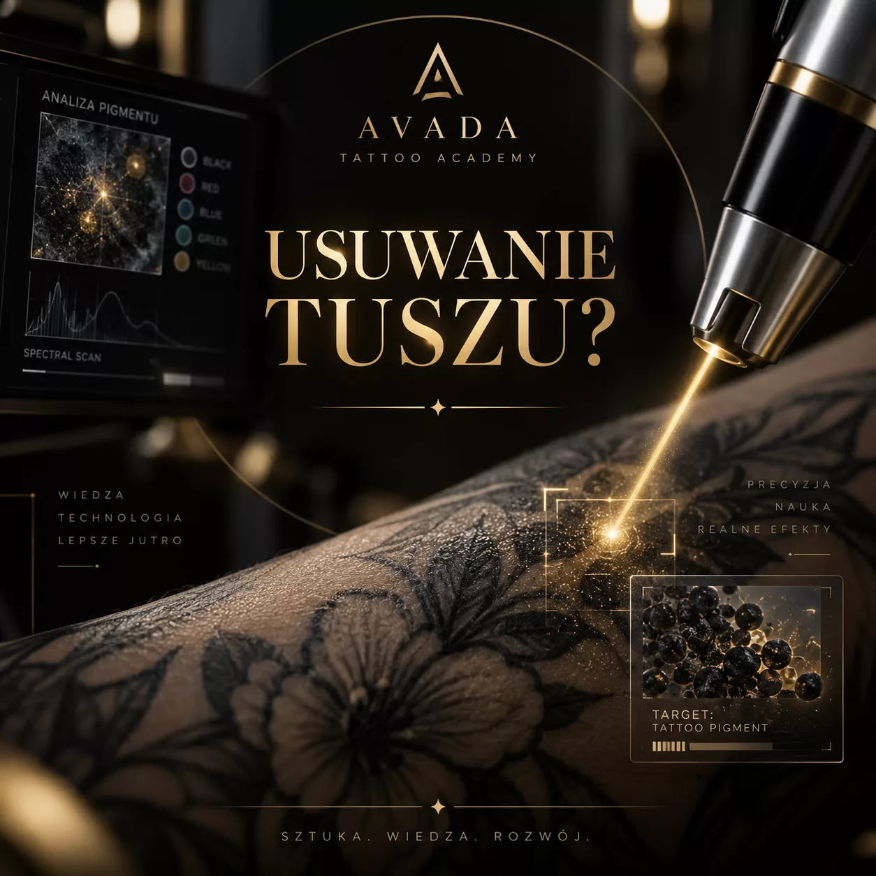 Laser sam znajdzie tusz? Nowa technologia może zmienić usuwanie tatuaży