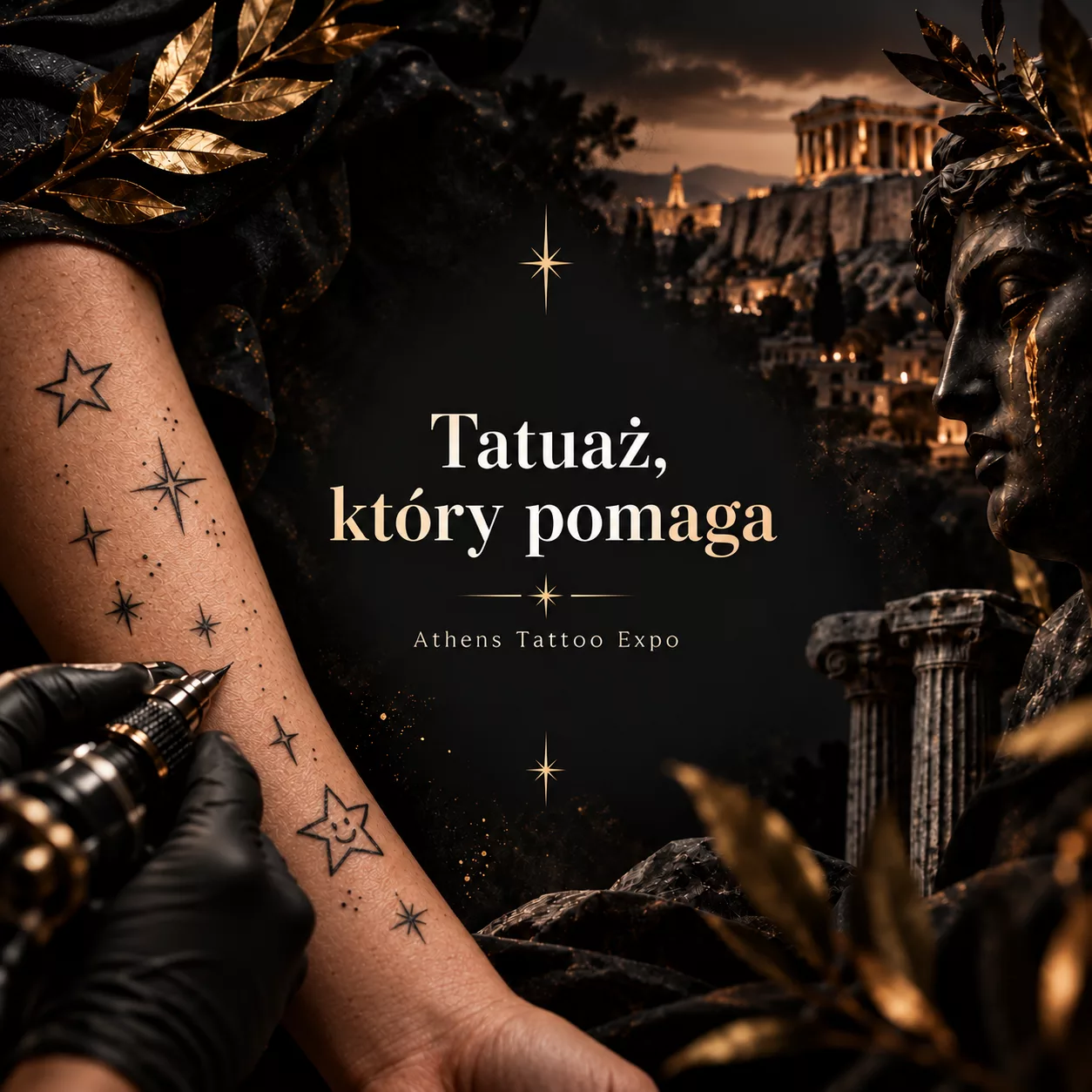 Tatuaż, który spełnia dziecięce marzenia. Wyjątkowa akcja podczas Athens Tattoo Expo